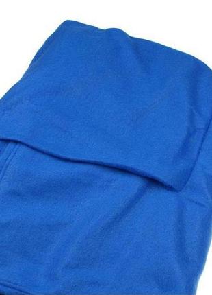 Теплий плед з рукавами snuggie синій 180x140 см, ковдра з рука...5 фото