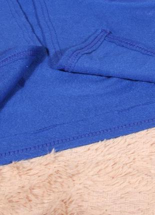 Теплий плед з рукавами snuggie синій 180x140 см, ковдра з рука...8 фото