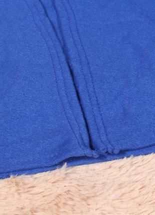Теплий плед з рукавами snuggie синій 180x140 см, ковдра з рука...9 фото