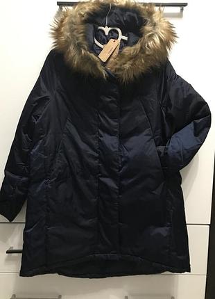 Куртка  пингвин удлиненная пуховик на синтепоне оверсайз