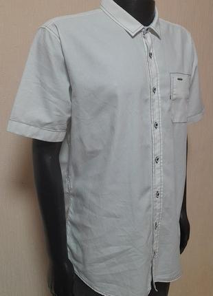 Шикарная хлопковая рубашка с короткими рукавами emilio adani slim fit, 💯 оригинал4 фото