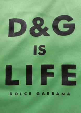 Винтажная футболка с надписью dolce&gabbana is life5 фото