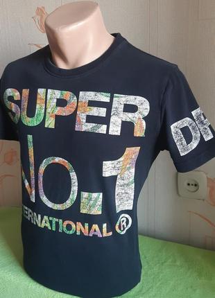 Крута футболка superdry з яскравим принтом, made in turkey, оригінал, блискавичне надсилання3 фото