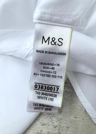 Новая удлиненная хлопковая рубашка marks&spencer cos massimo dutti свободного кроя 100% хлопок8 фото