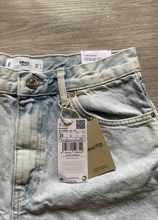 Світлі джинсові шорти mango6 фото