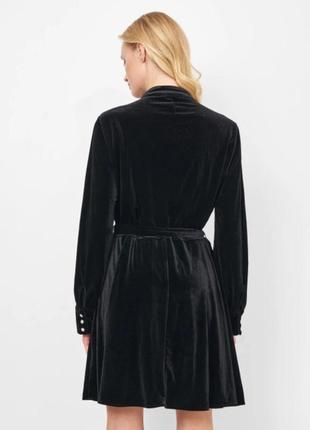 Платье бархатное zara