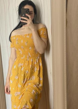 Платье сарафан летний в цветочек