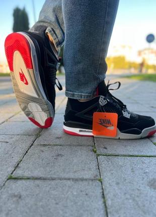 Nike air jordan 4 retro og "bred"4 фото