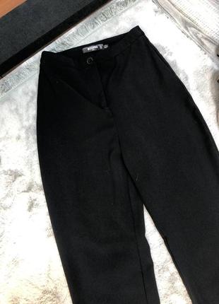 Черные классические брюки женские черные штаны4 фото