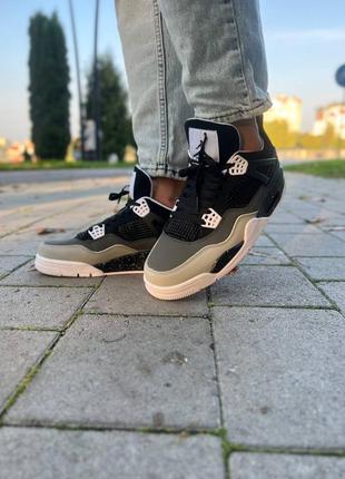 Nike air jordan 4 stelth (сірий)7 фото