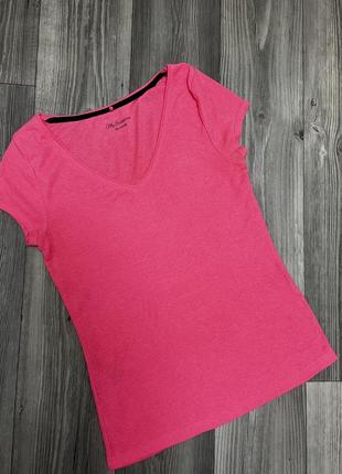 Яскрава неоново рожева базова футболка 👕1 фото