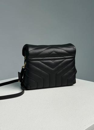 Классическая сумка saint laurent для женщин в коже черная  лоран3 фото