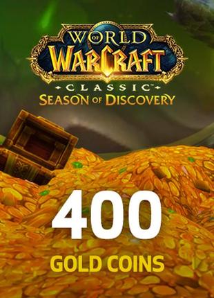 Wow classic season of discovery gold 400g - any server allianc...