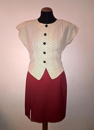 #розвантажуюсь бордовая классическая юбка карандаш