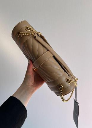 Крутая женская сумка saint laurent темное моко премиум кожа  лоран ромбик7 фото