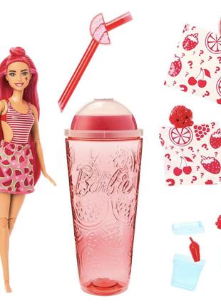 Лялька барбі, кукла barbie pop reveal fruit , серія фруктовий сік, кавун, арбуз.2 фото