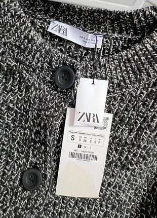 Трикотажный жакет из крученой пряжи от zara, размер s6 фото