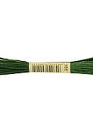 20 шт нитка для вишивки муліне сxс 501 зелений код/артикул 87