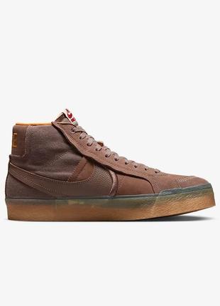 Nike sb zoom blazer mid premium plus brown. кроссовки унисекс. оригинал. новые.3 фото