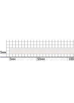 Гумка біла плоска 10мм (46м) код/артикул 190 5707