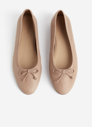 Базовые кожаные балетки h&m