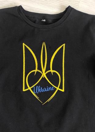 Дитяча футболка патріотична з вишивкою i love ukraine , футбол...