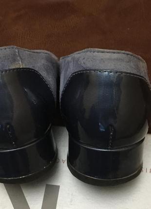 Туфлі з натуральної шкіри та замші (фабрика польща)5 фото
