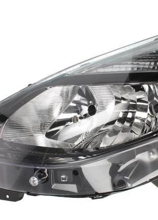 Фара черн renault clio 3 09-12