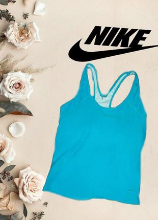 🌹🌹nike dri - fit оригинал майка спортивная женская с топом бирюза🌹🌹1 фото