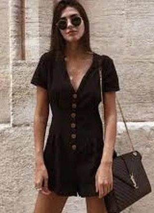 Zara льон комбінезон