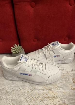 Кожаные фирменные кроссовки reebok 45р.