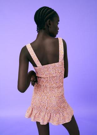 Трендовое яркое мини платье No812 фото
