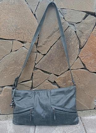 Kipling  винтажная кожаная сумка крос боди1 фото