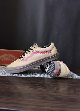 30 см! 45 р (46 р) vans game over бежеві кеди кросівки велетні7 фото