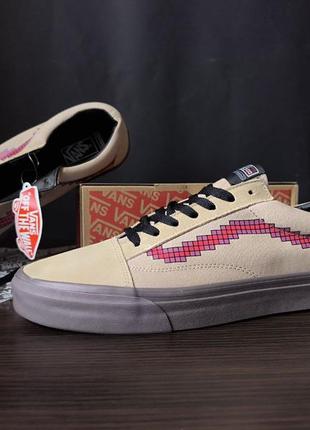 30 см! 45 р (46 р) vans game over бежеві кеди кросівки велетні2 фото