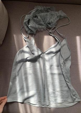 Майка, блуза, топ в бельевом стиле от mango3 фото