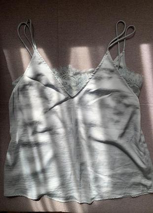 Майка, блуза, топ в бельевом стиле от mango