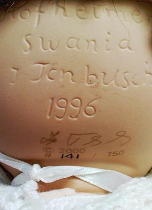 Порцелянова лялька swanja, автор inge tenbusch 1996р, німеччина5 фото