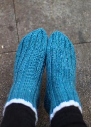 Вязаные носки ручной работы3 фото