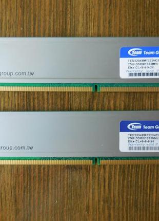 Оперативна пам'ять team elite ddr3 4gb(2*2gb)2 фото