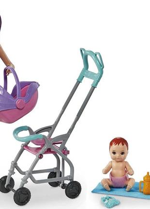 Барби скиппер няня с коляской и пупсом barbie skipper babysitters2 фото