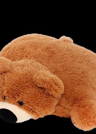 Подушка-іграшка алена ведмедик 45 см коричнева