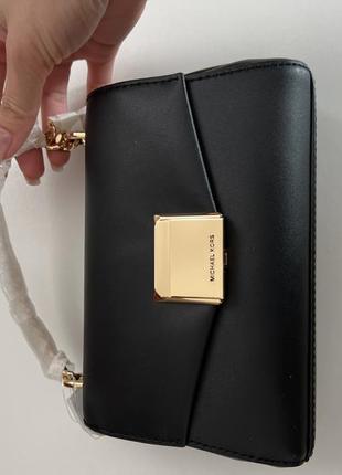 Сумка кросс боди michael kors outlet lita small leather crossbody bag оригинал5 фото