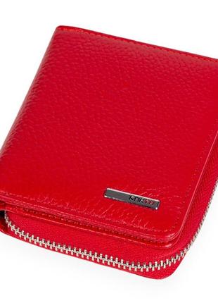 Жіночий маленький шкіряний гаманець karya 2012-46 червоний