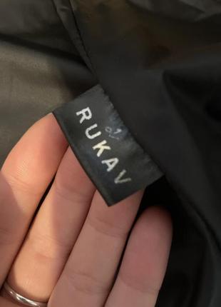 Чорна балонова куртка rukav unisex5 фото