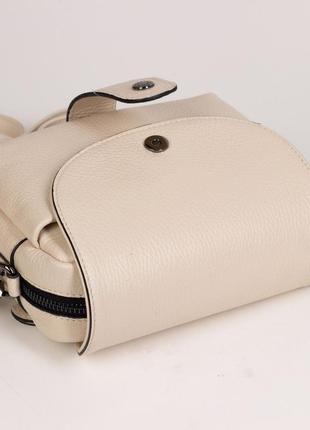 Жіноча шкіряна сумка крос-боді karya 2389-13 молочна6 фото