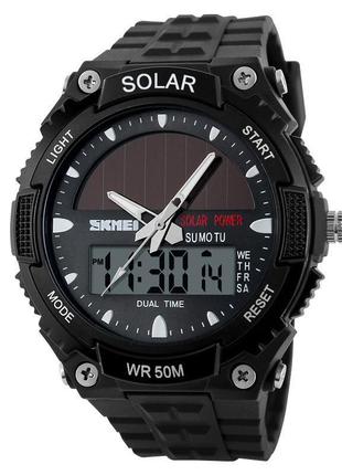 Чоловічий спортивний годинник skmei 1049 із сонячною батареєю ...