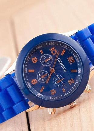 Наручний жіночий годинник geneva (синій) / годинники наручні ж...