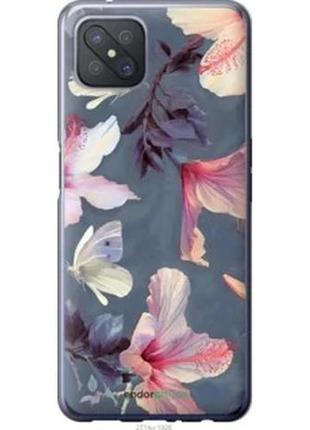 Чохол на oppo reno 4 z намальовані квіти "2714u-2278-1852"