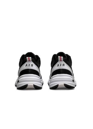 Мужские кроссовки nike air monarch white black red5 фото